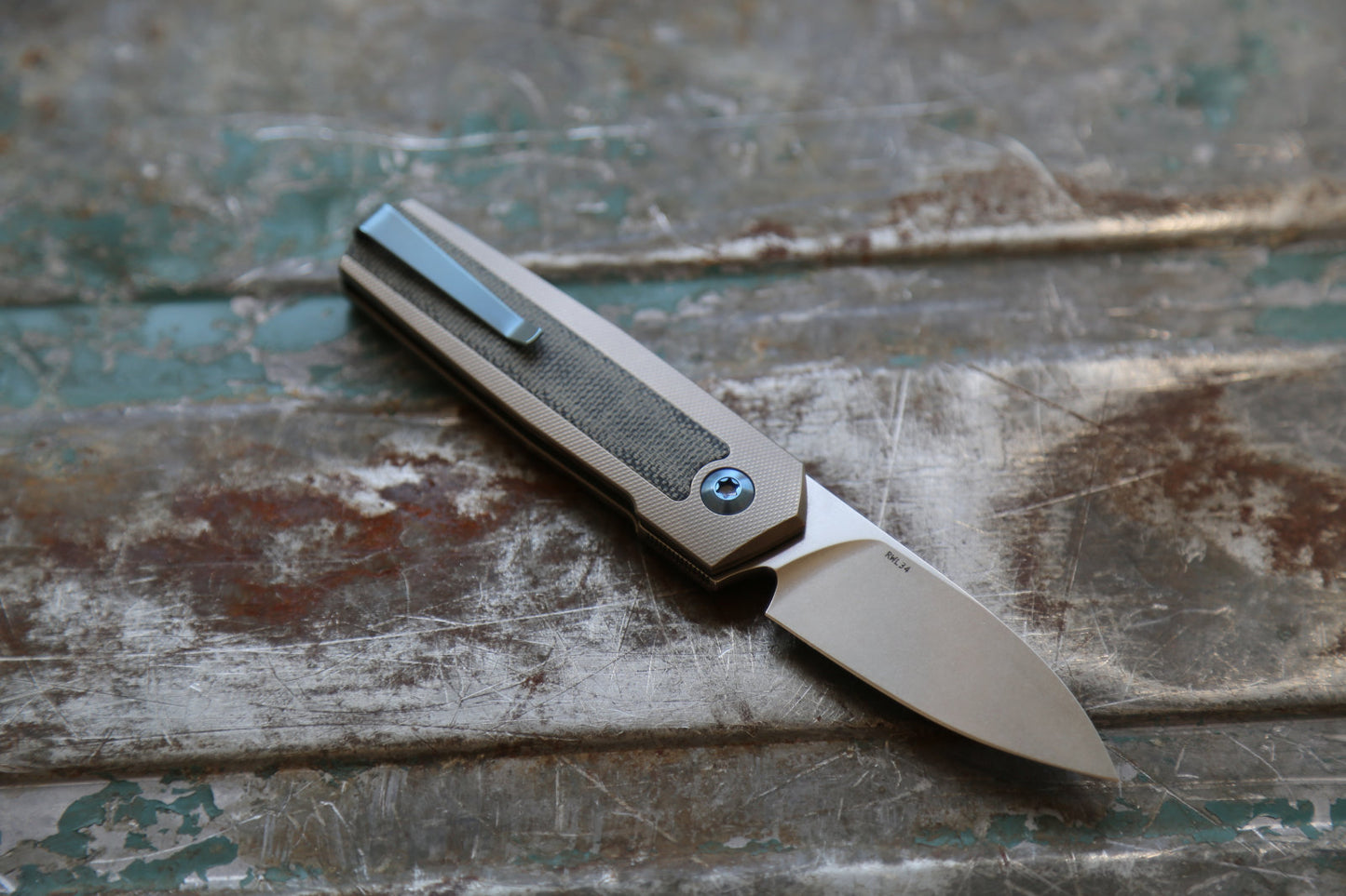 ARN x Grey x Denim Micarta