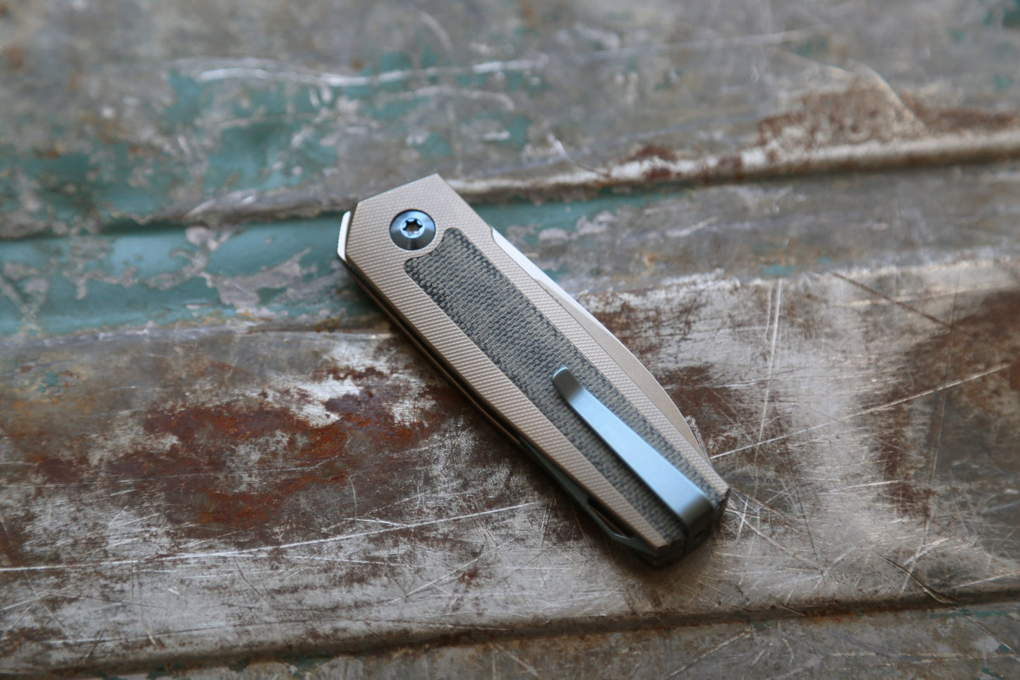 ARN x Grey x Denim Micarta