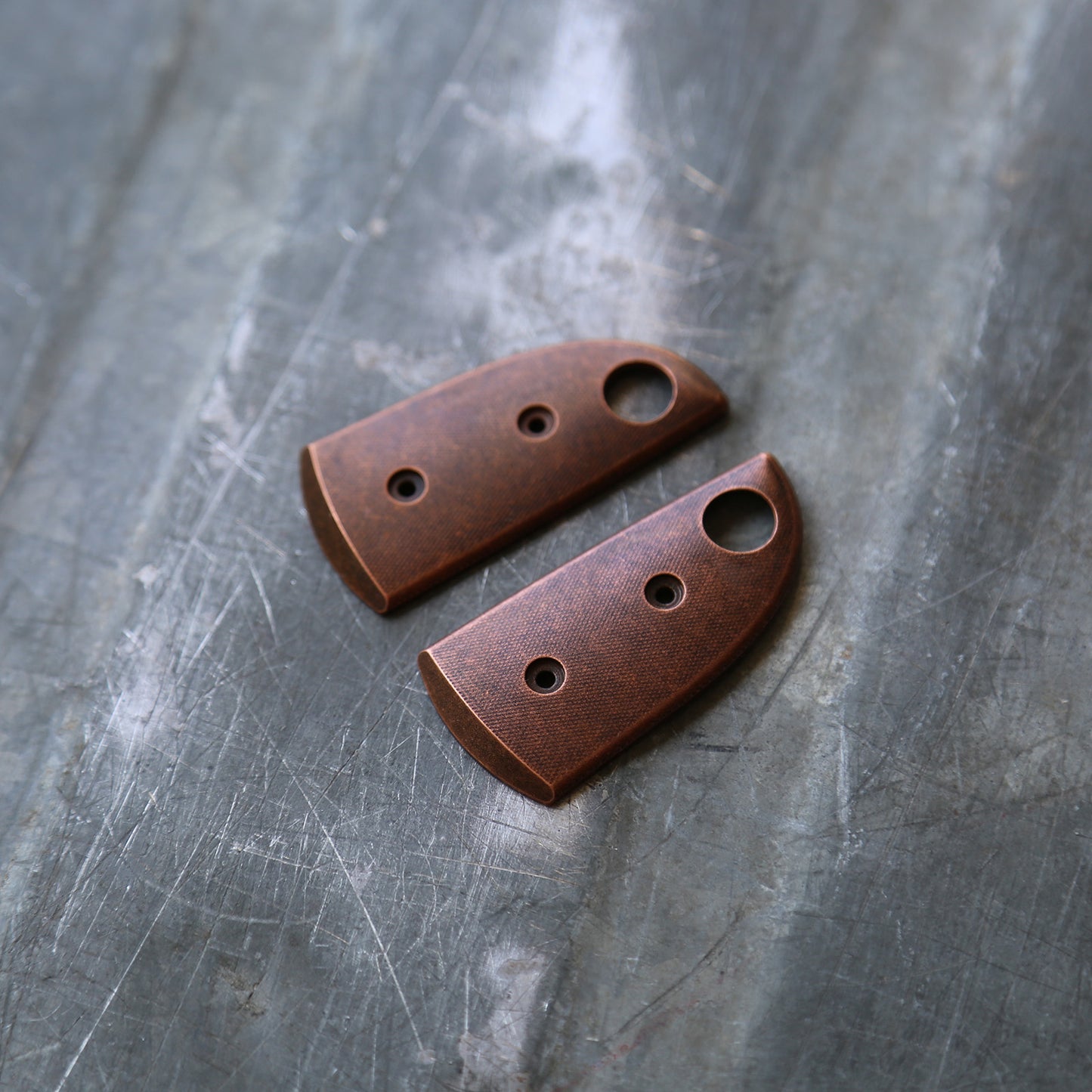 Anso Sheepsfoot - Handles Bronze, Brass, Copper, Zirconium