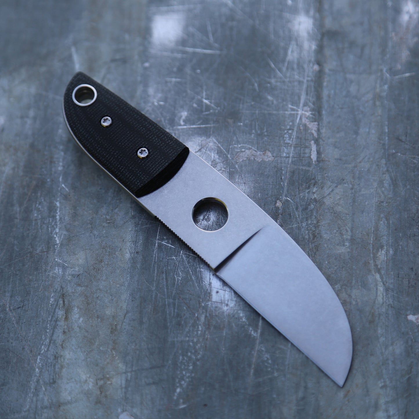 Anso Sheepsfoot x Double Black Canvas Micarta