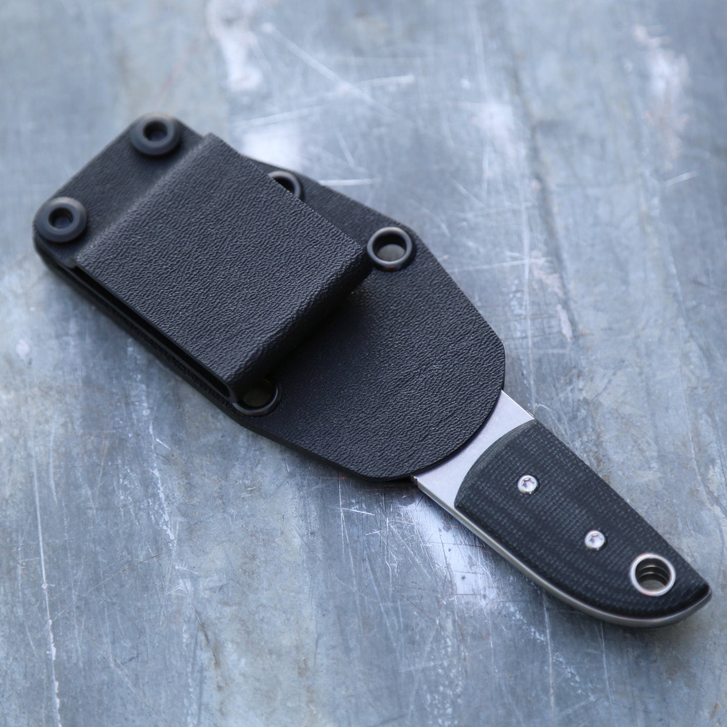 Anso Sheepsfoot x Double Black Canvas Micarta