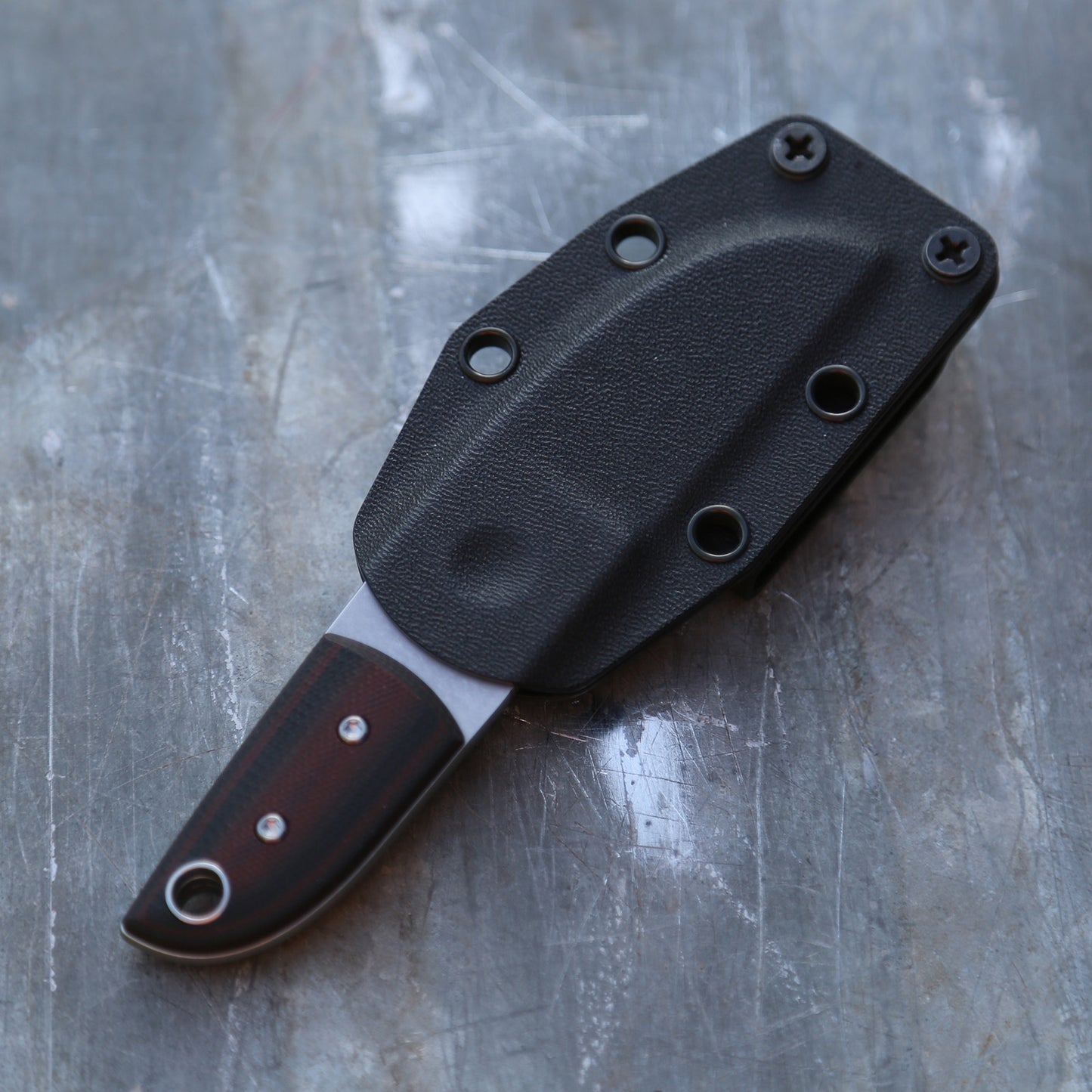 Anso Sheepsfoot x Black/Maroon G10