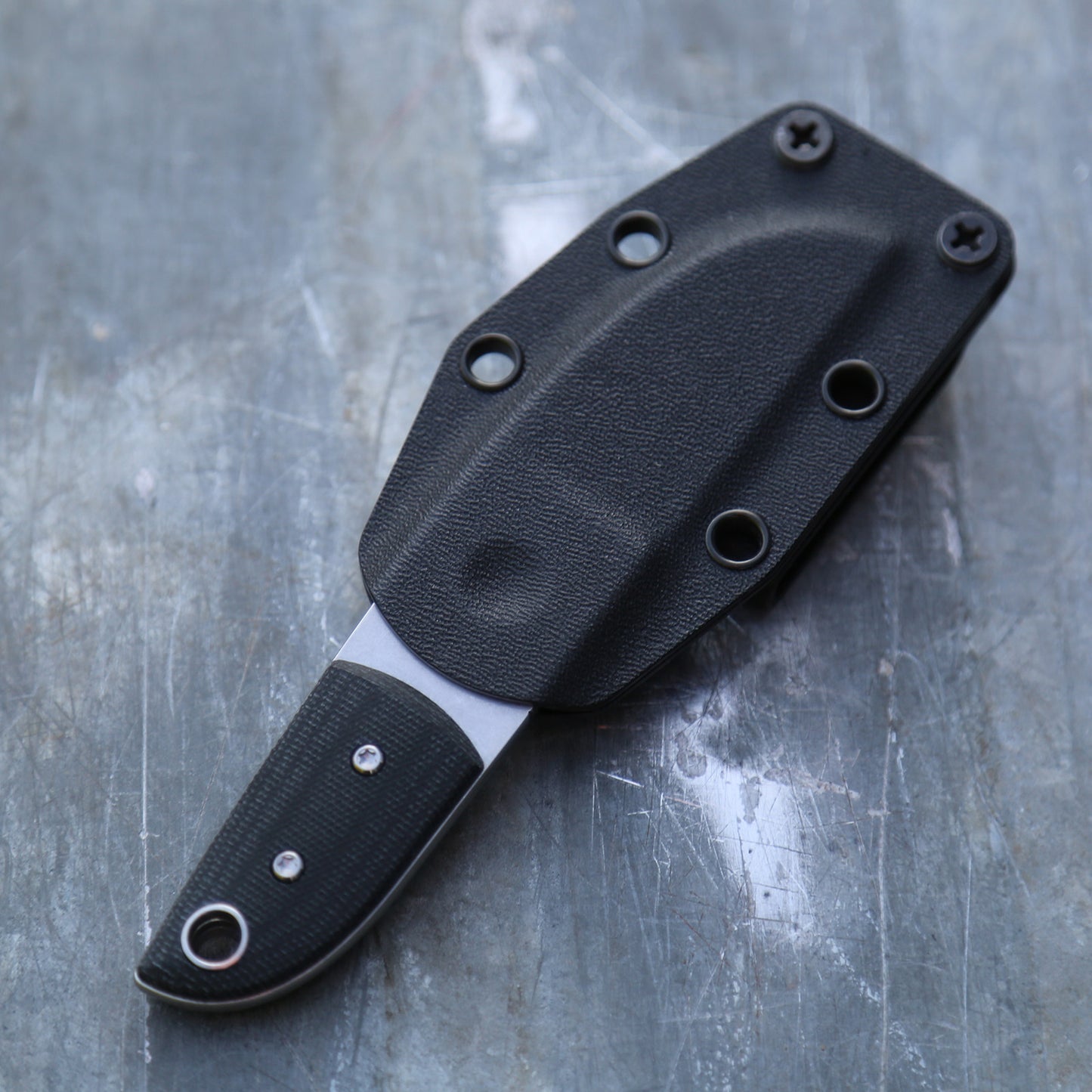 Anso Sheepsfoot x Double Black Canvas Micarta