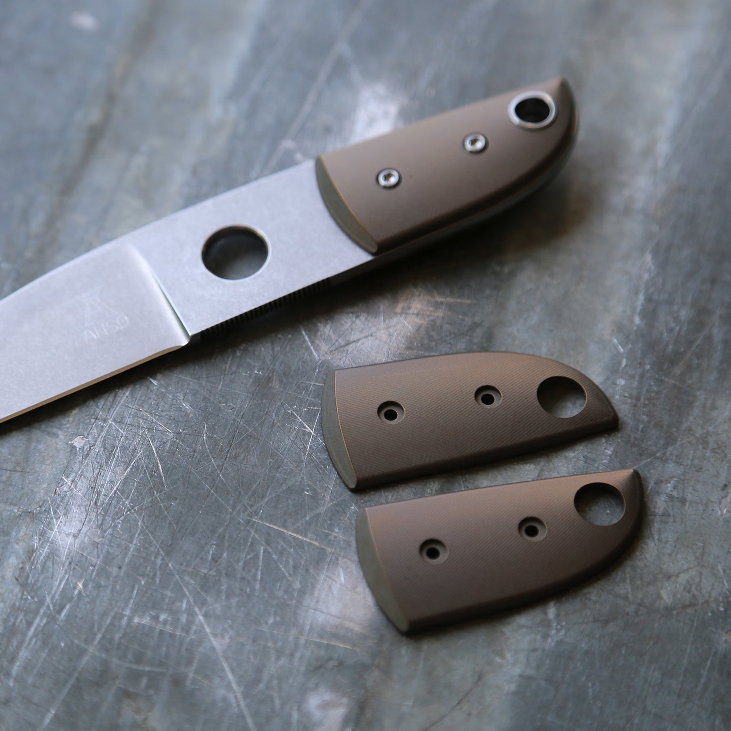 Anso Sheepsfoot - Handles Titanium