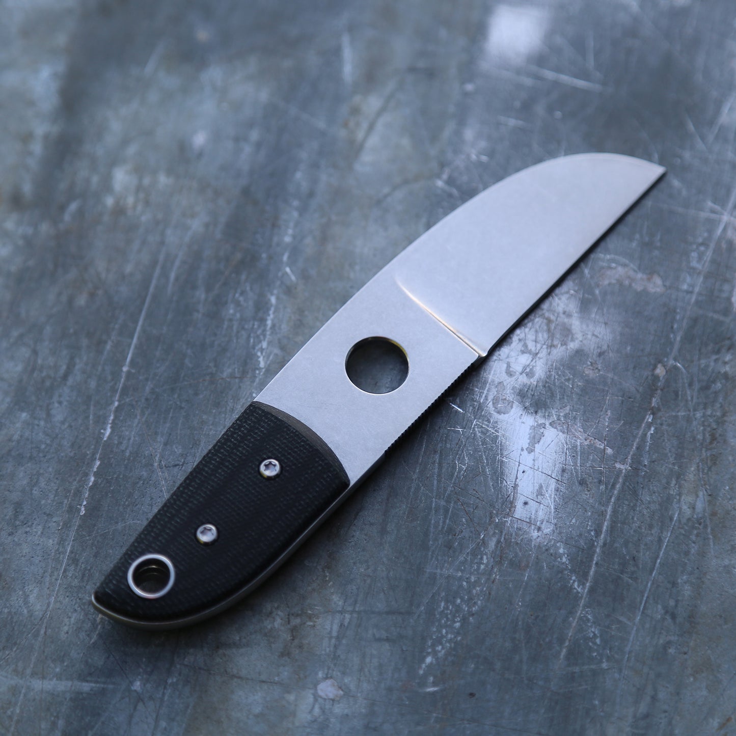 Anso Sheepsfoot x Double Black Canvas Micarta