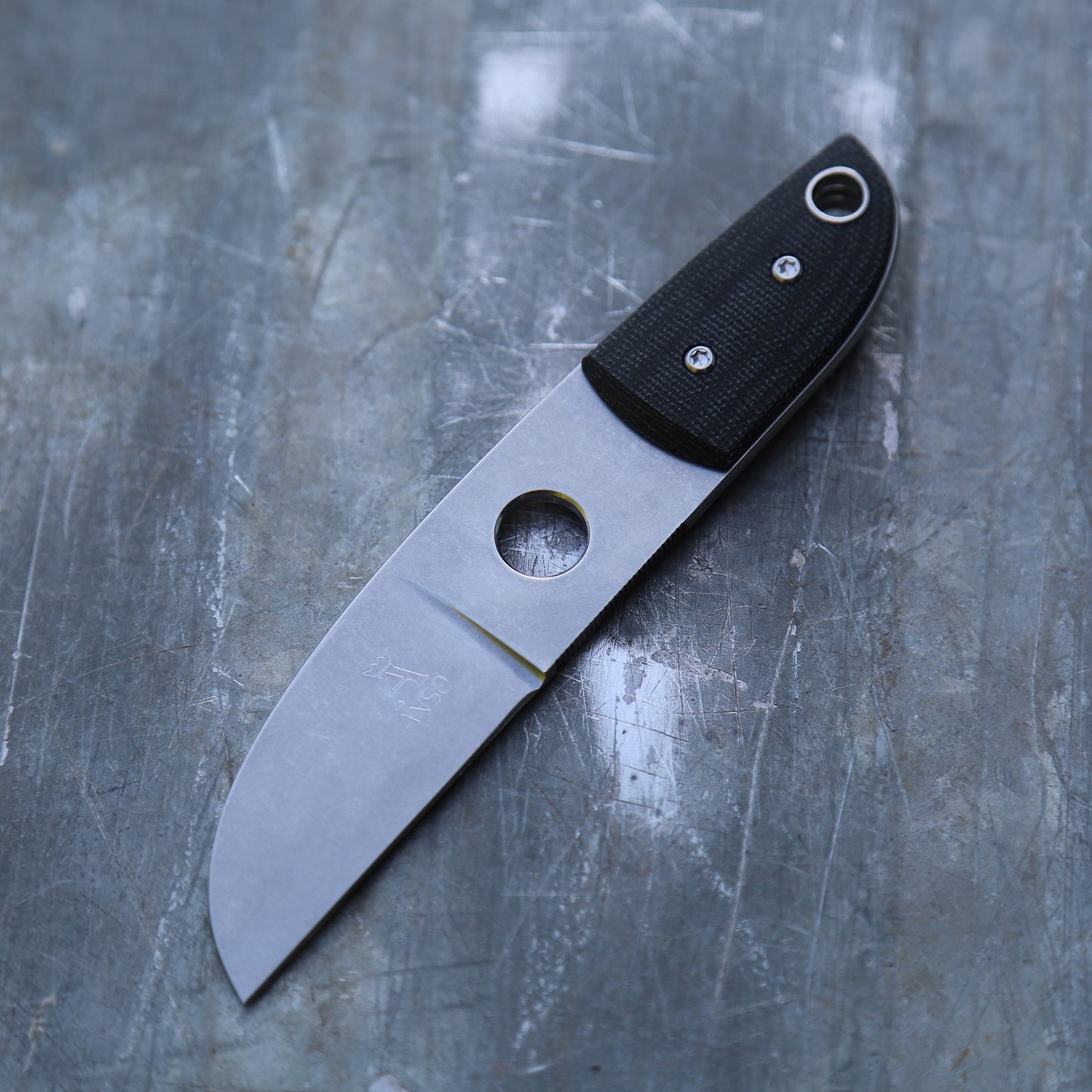 Anso Sheepsfoot x Double Black Canvas Micarta