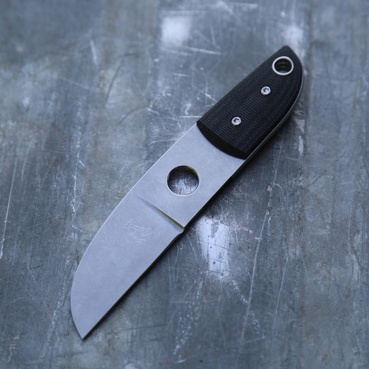 Anso Sheepsfoot x Double Black Canvas Micarta