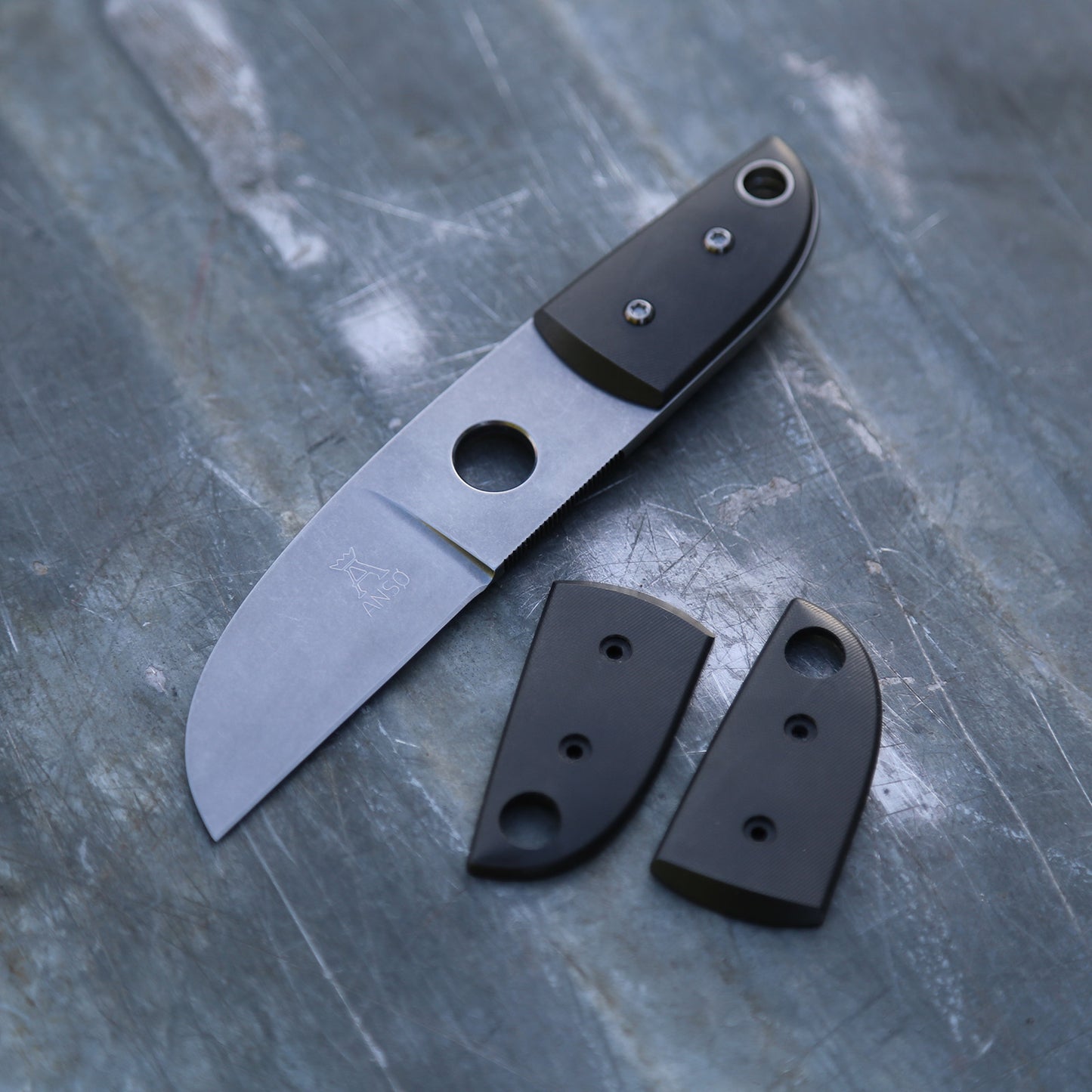 Anso Sheepsfoot - Handles Bronze, Brass, Copper, Zirconium
