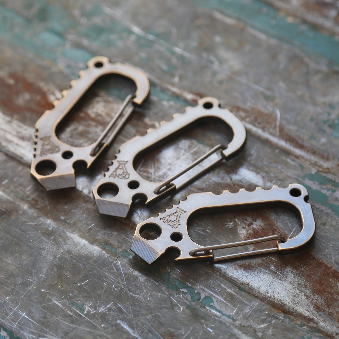 Carabiner V3 - Bronze, Copper, Brass, Zirconium