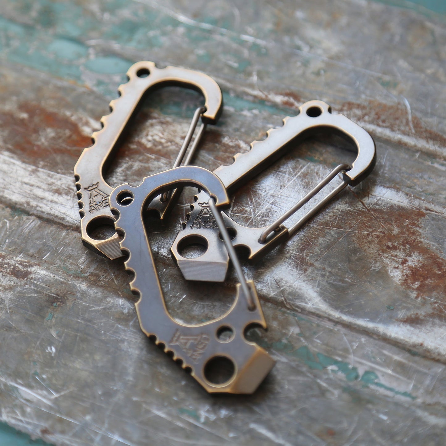 Carabiner V3 - Bronze, Copper, Brass, Zirconium