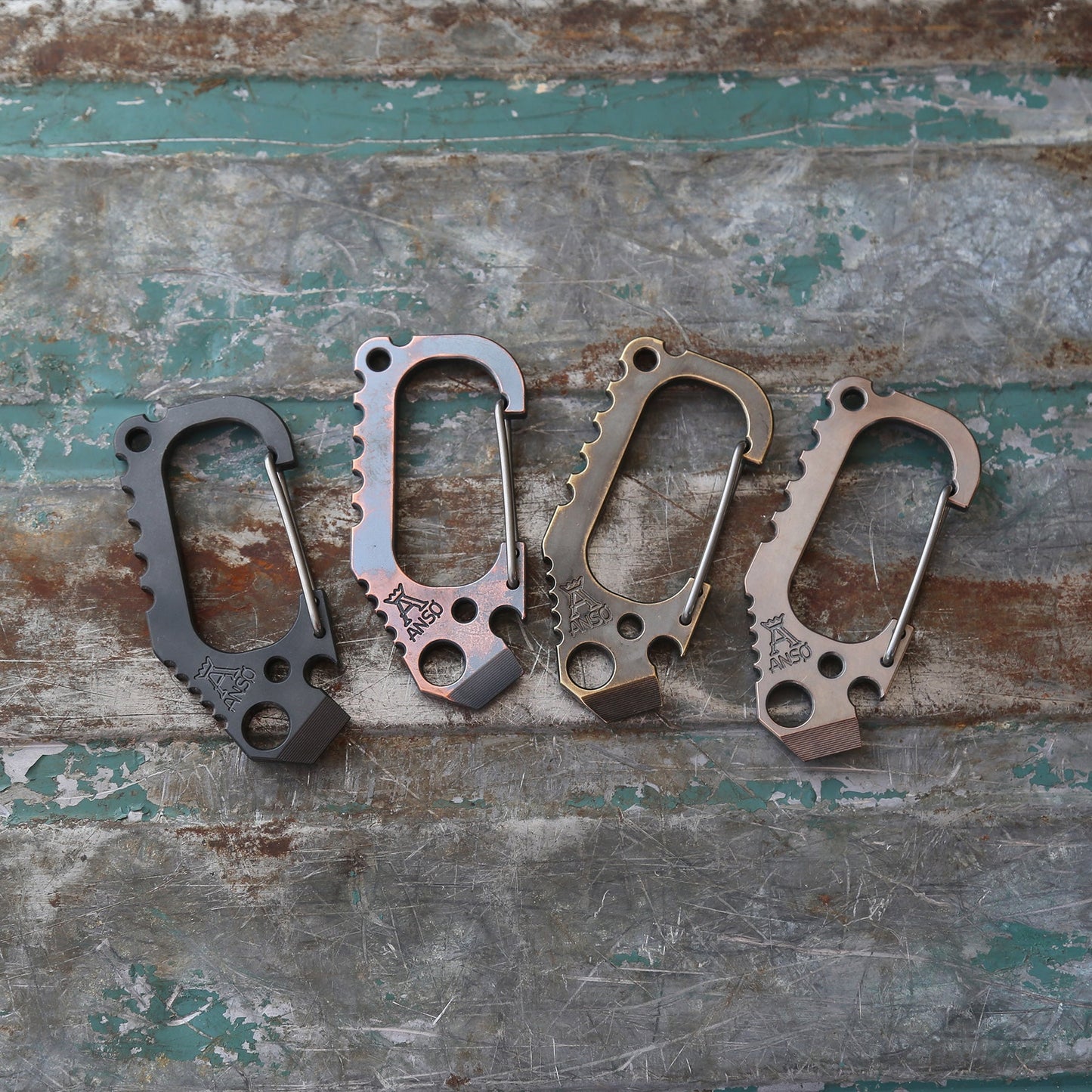 Carabiner V3 - Bronze, Copper, Brass, Zirconium