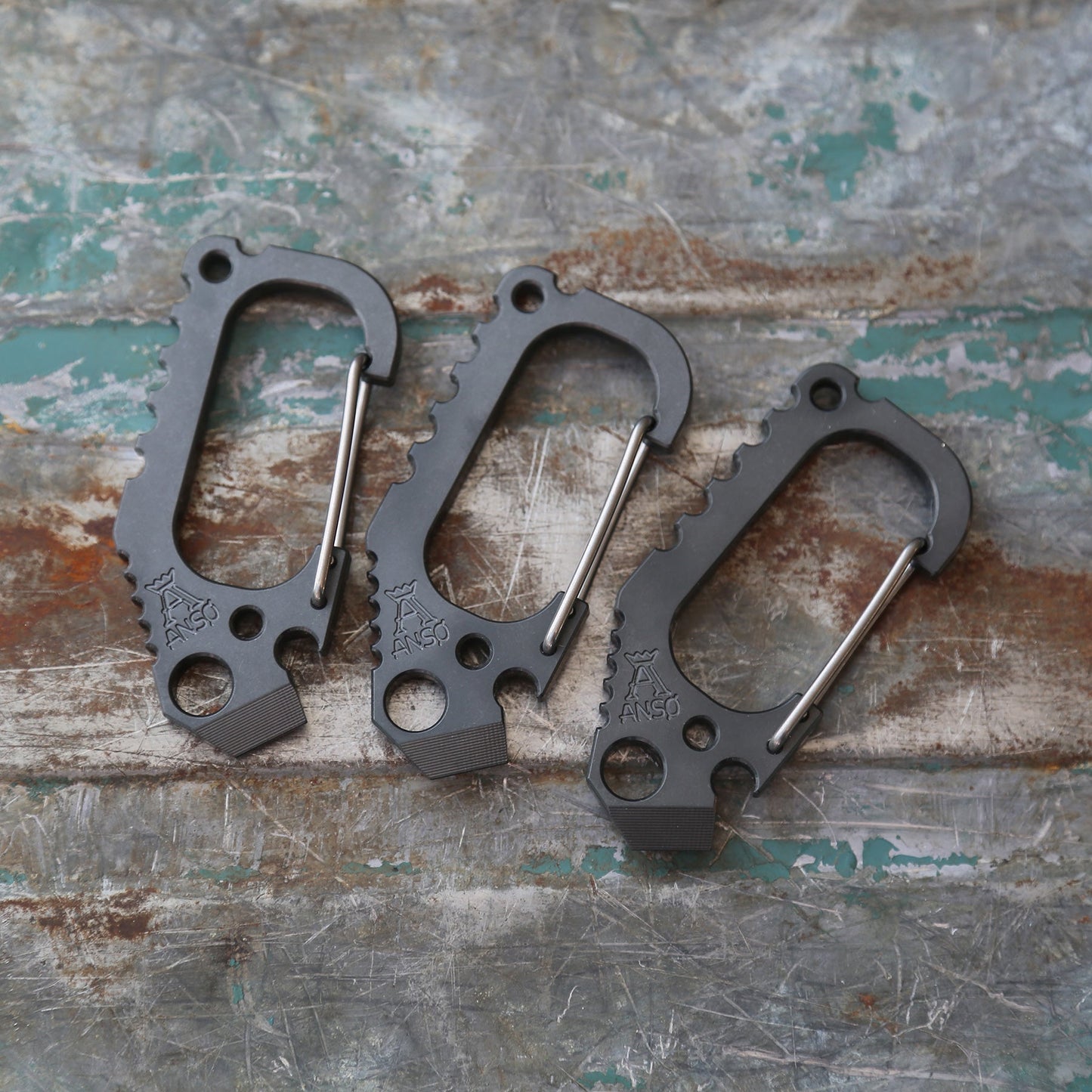 Carabiner V3 - Bronze, Copper, Brass, Zirconium