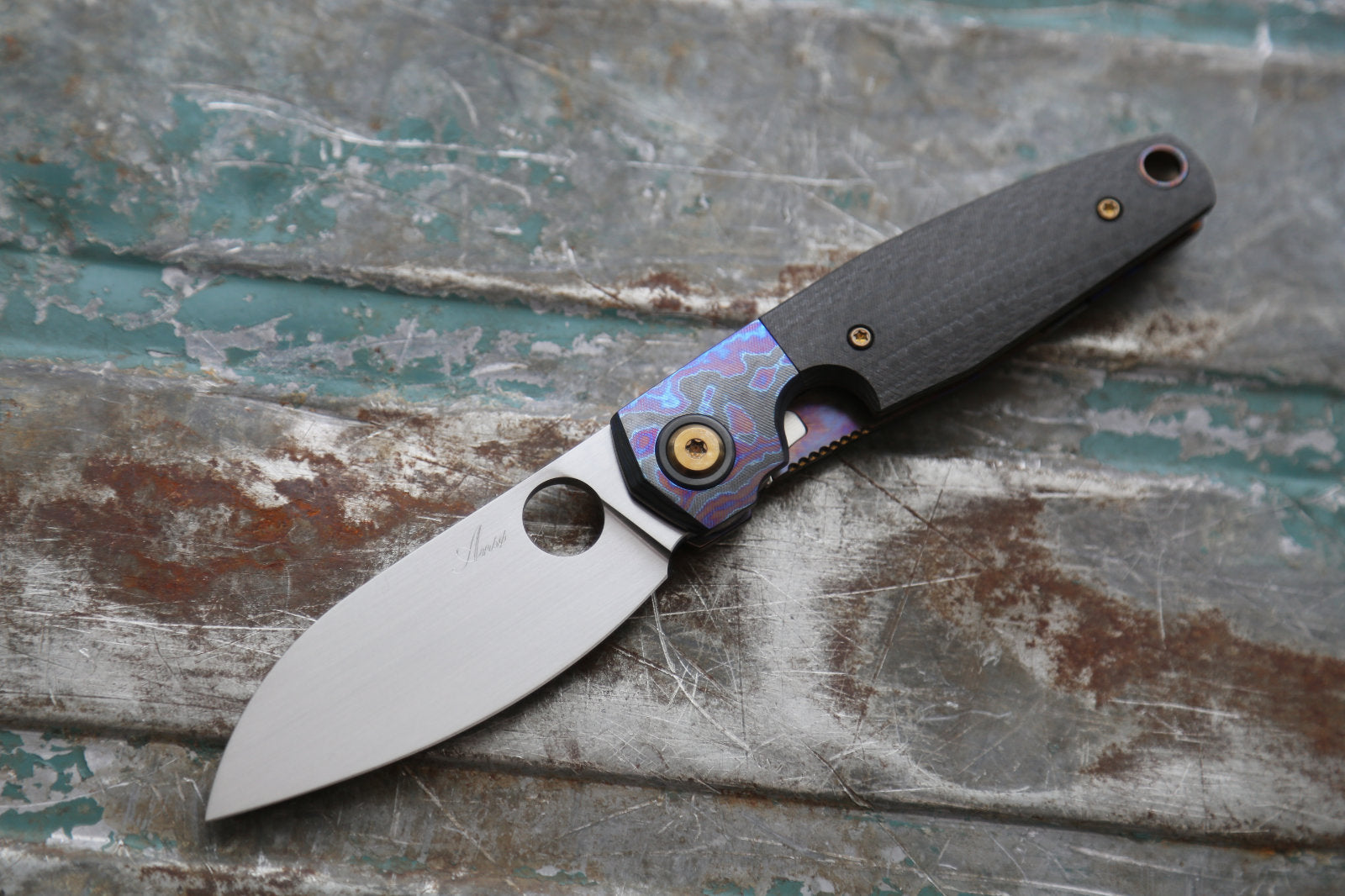 SONIC x Black Timascus x Carbon Fiber