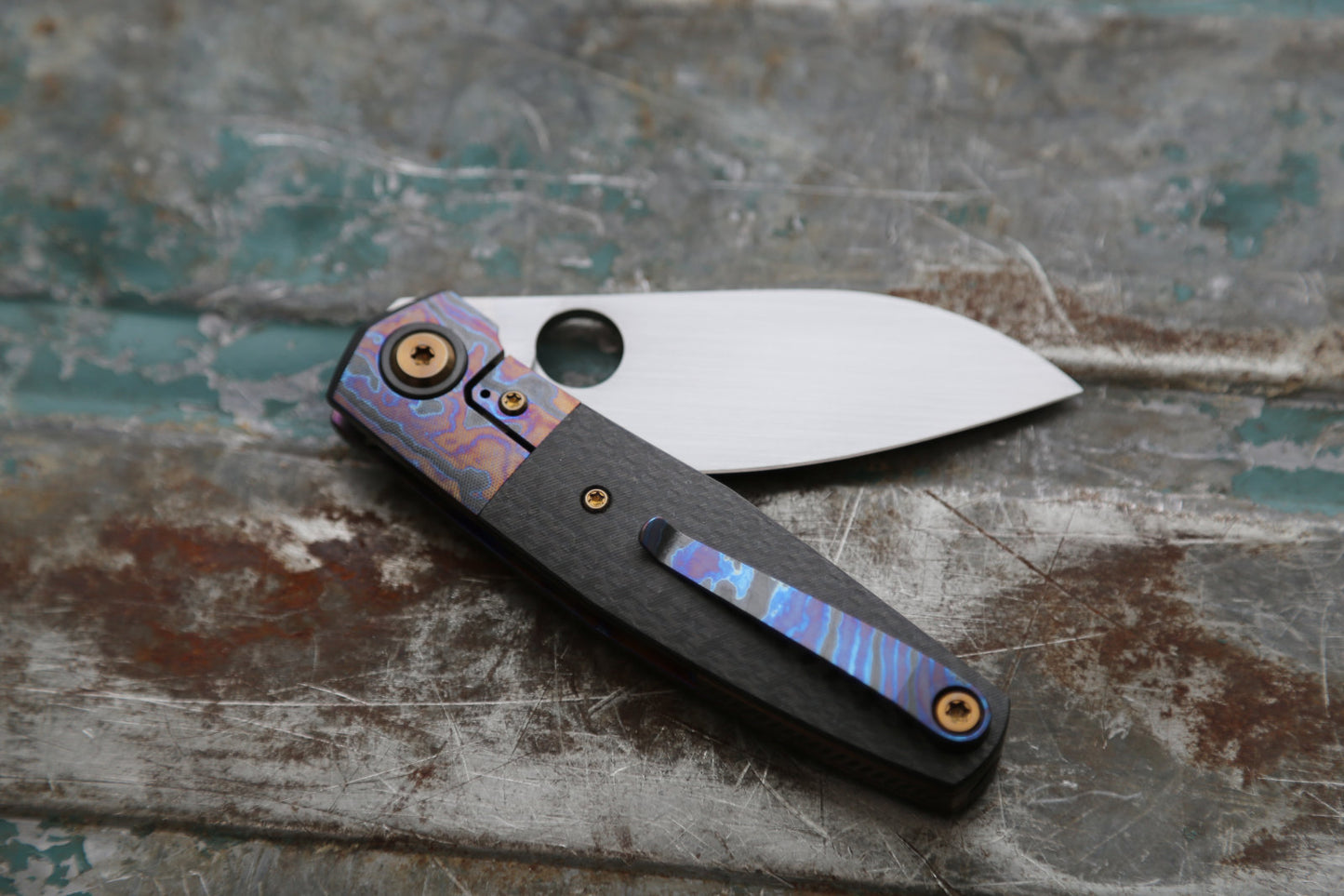 SONIC x Black Timascus x Carbon Fiber