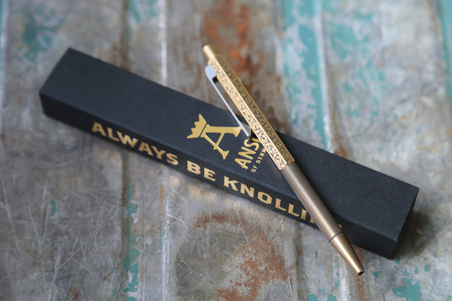 NEW - Ansø Pen - Engraved Brass
