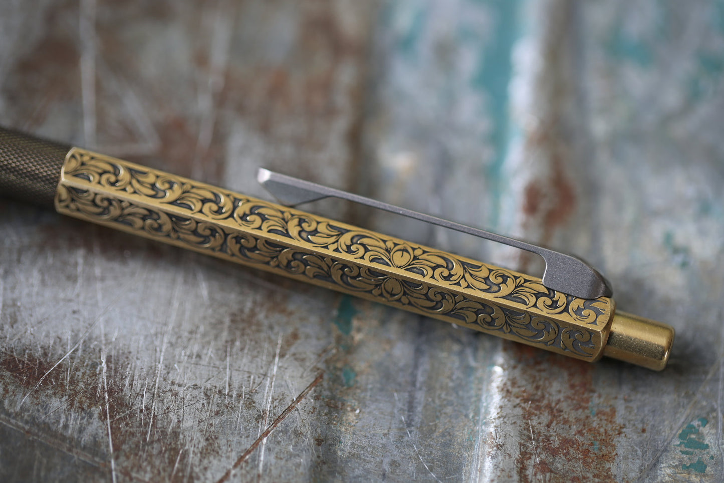 NEW - Ansø Pen - Engraved Brass