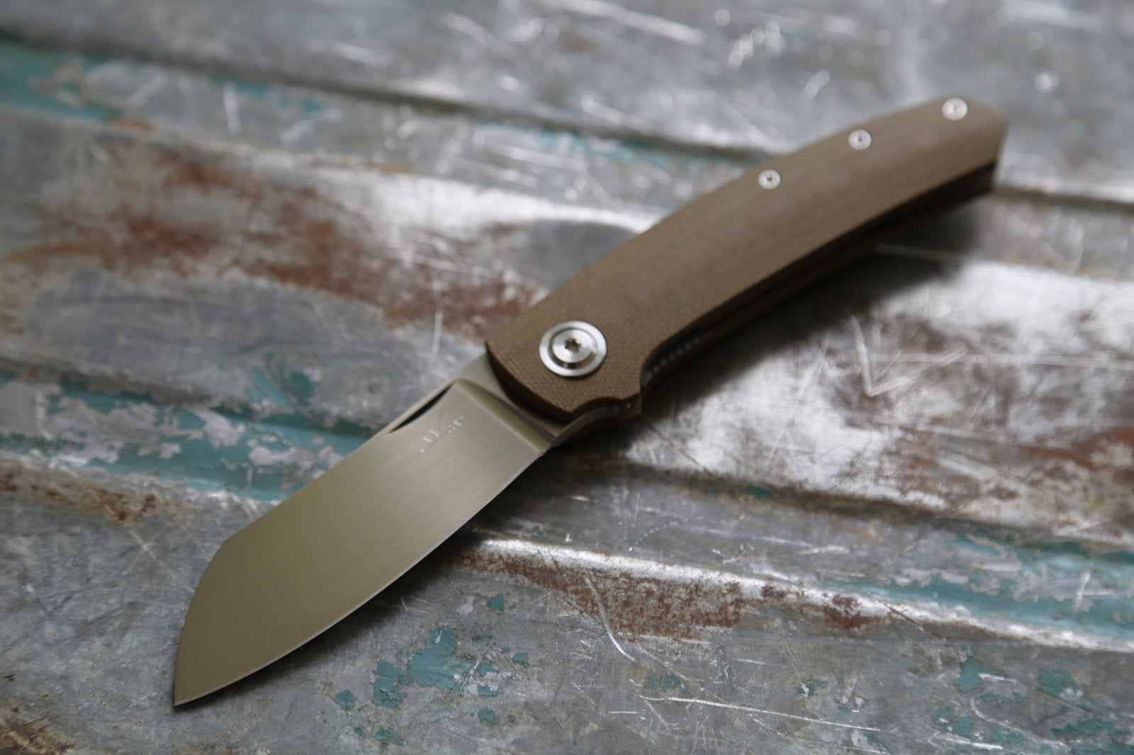 Haddock x Olive Green Canvas Micarta