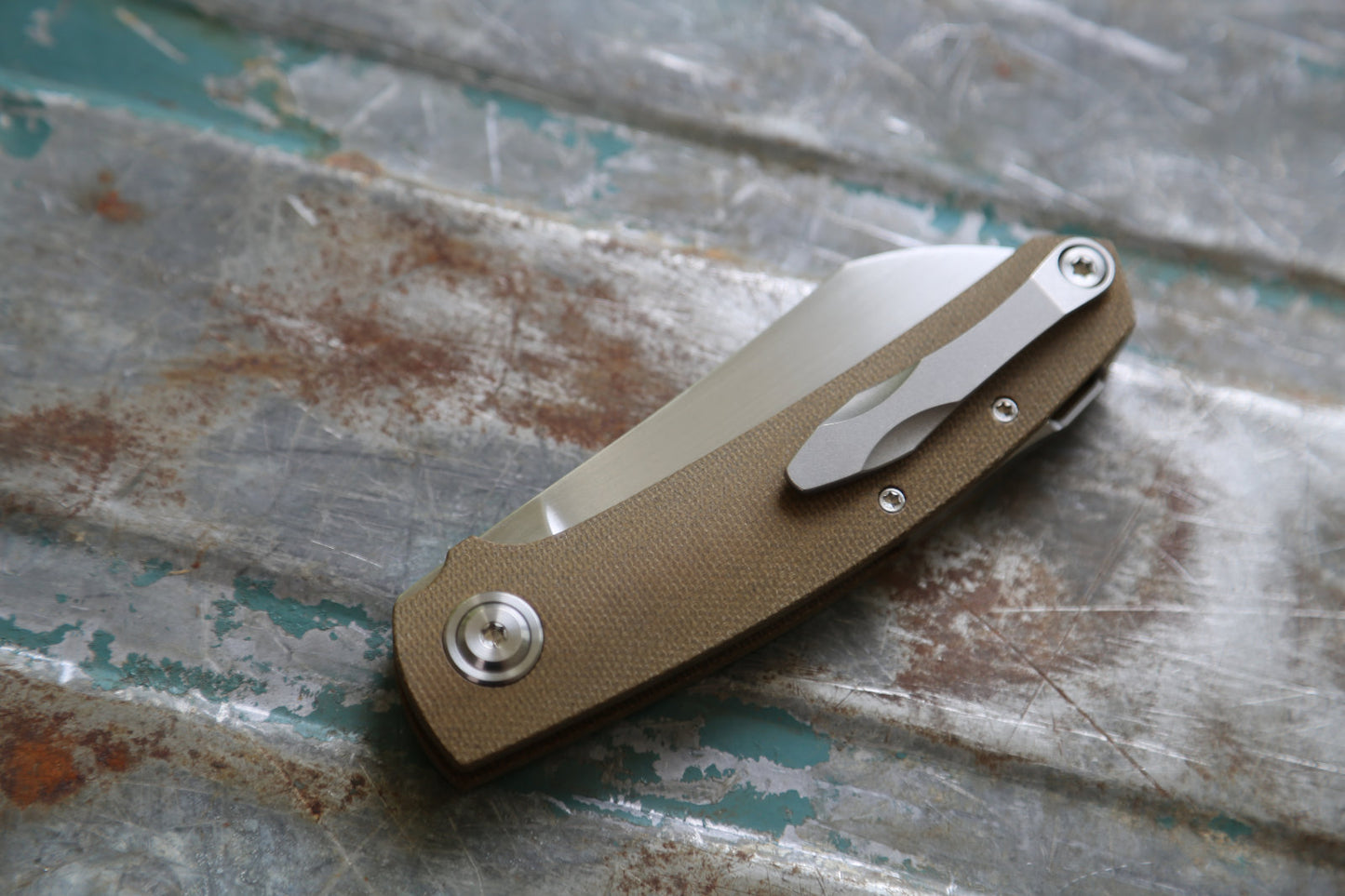Haddock x Olive Green Canvas Micarta