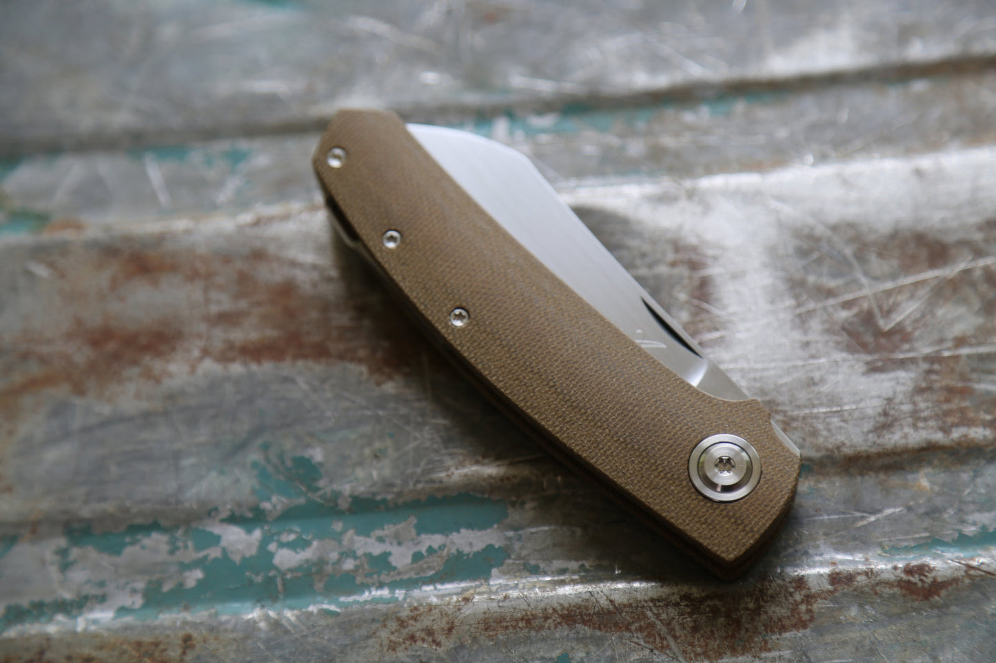 Haddock x Olive Green Canvas Micarta