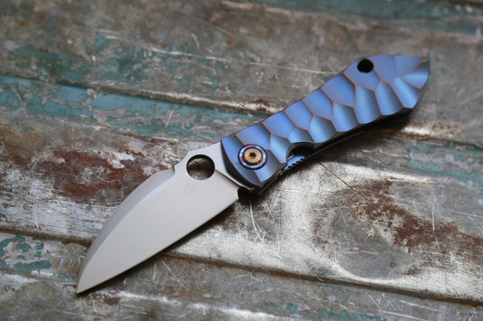 MODEL 67 x Titanium Blue Amber x White Timascus