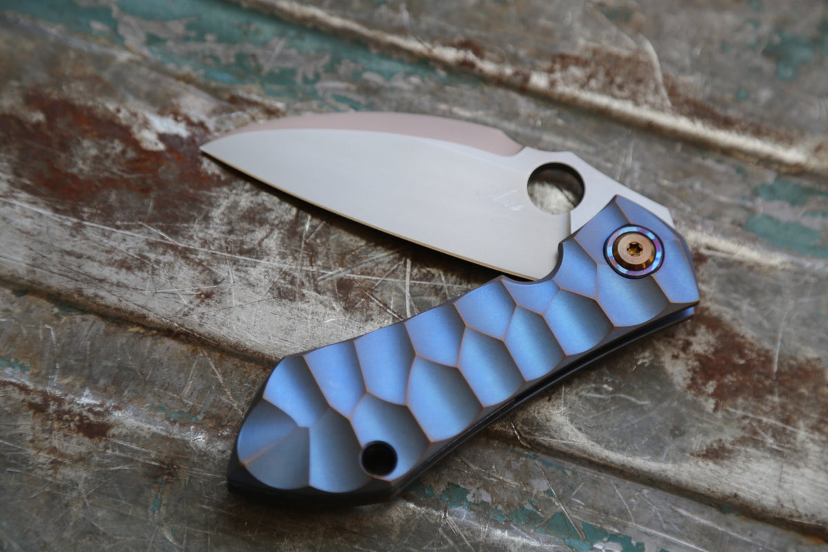 MODEL 67 x Titanium Blue Amber x White Timascus