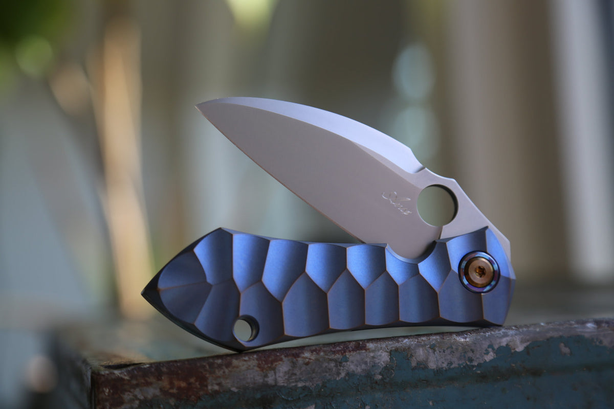 MODEL 67 x Titanium Blue Amber x White Timascus