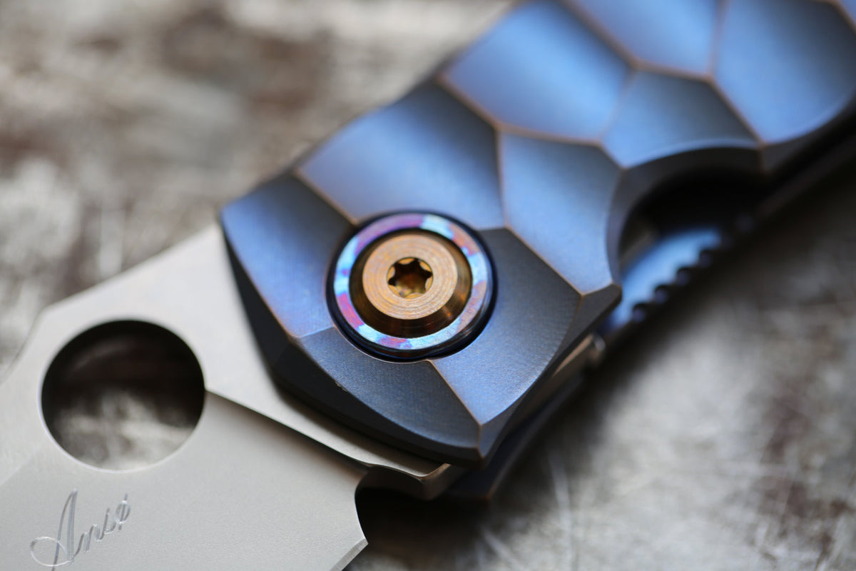 MODEL 67 x Titanium Blue Amber x White Timascus
