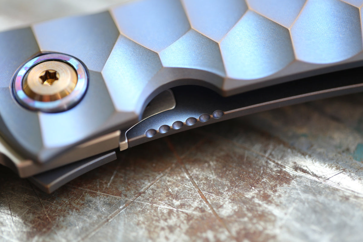 MODEL 67 x Titanium Blue Amber x White Timascus