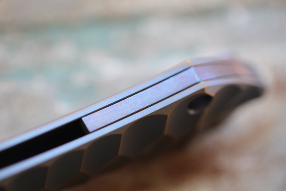 MODEL 67 x Titanium Blue Amber x White Timascus