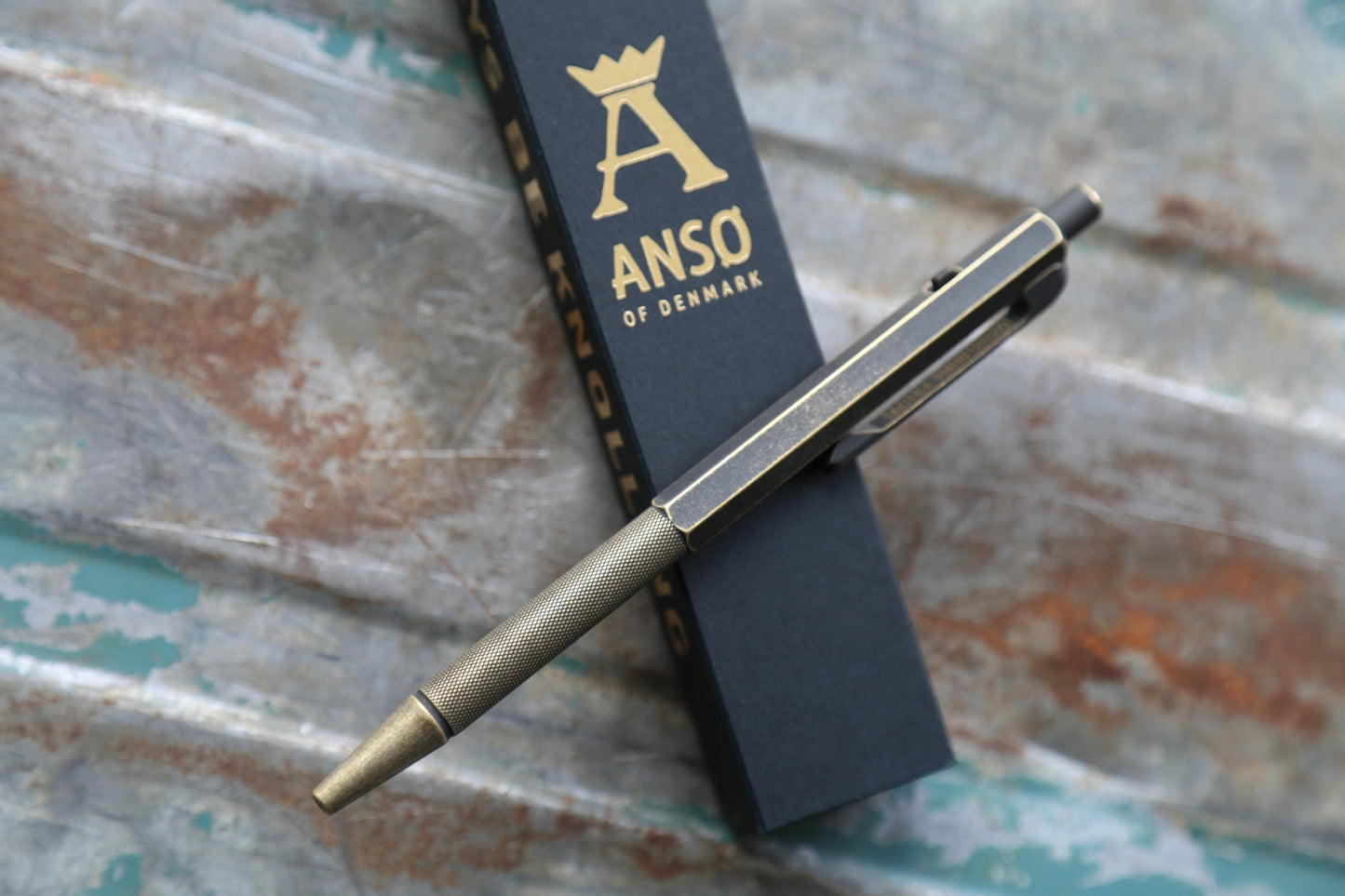 NEW - Ansø Pen - Blackend Brass