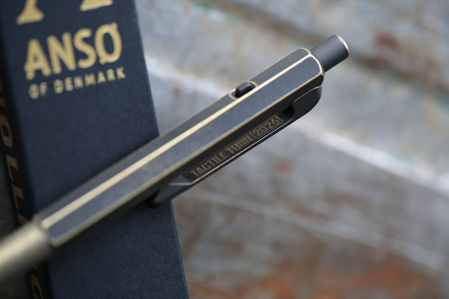 NEW - Ansø Pen - Blackend Brass