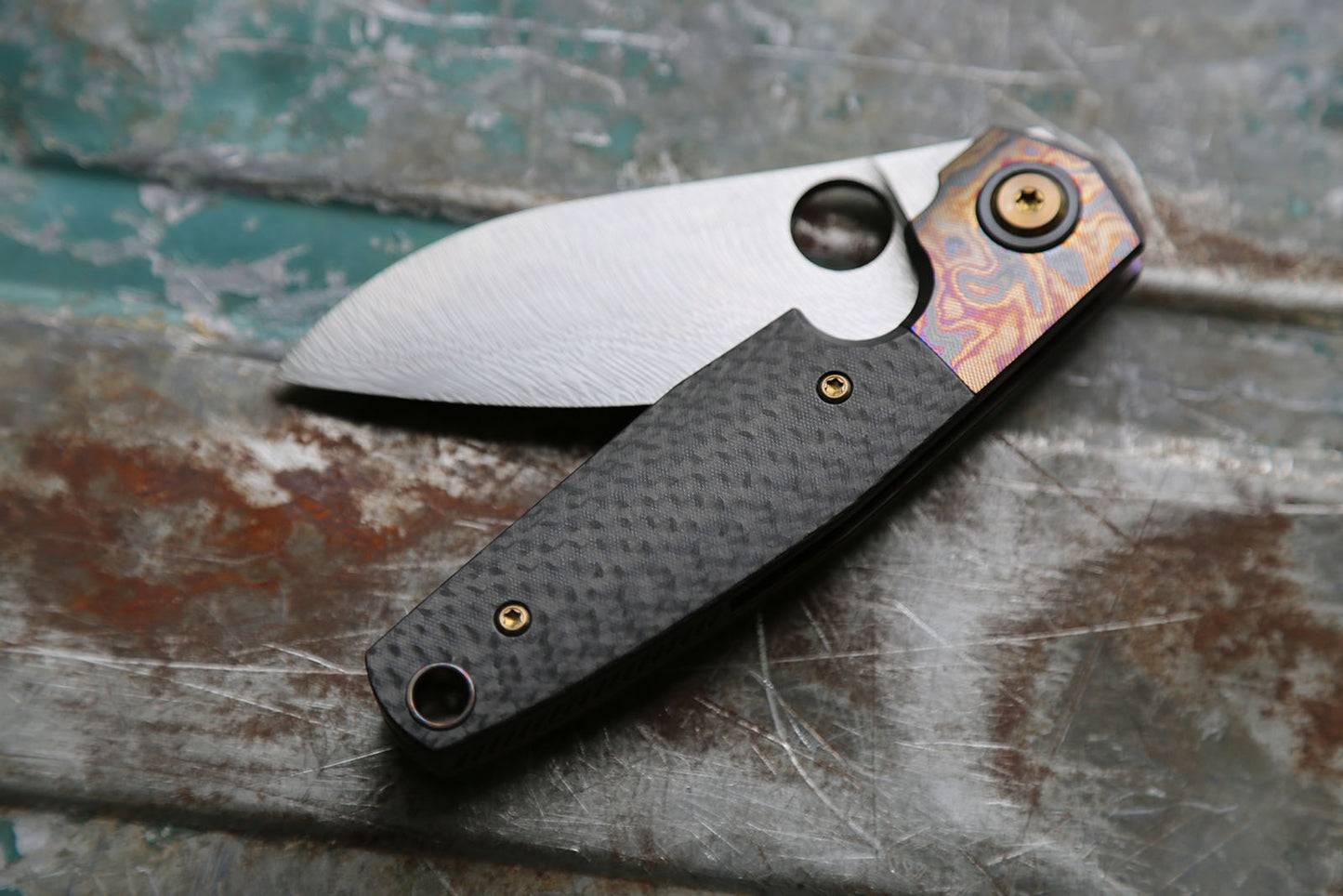 SONIC Proto Damasteel x Carbon Fiber